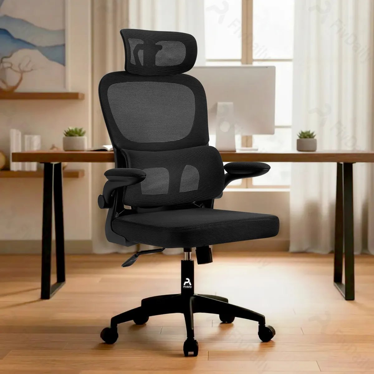 Cadeira de Escritório Ergonômica FivDaily C600 Preto
