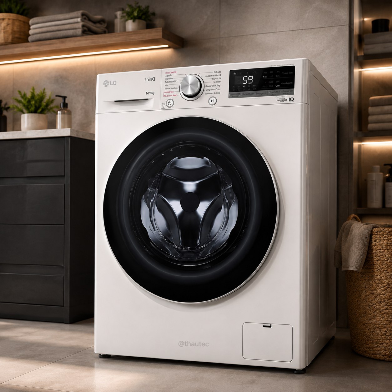 Lava e Seca Smart LG 14kg com Inteligência Artificial AIDD
