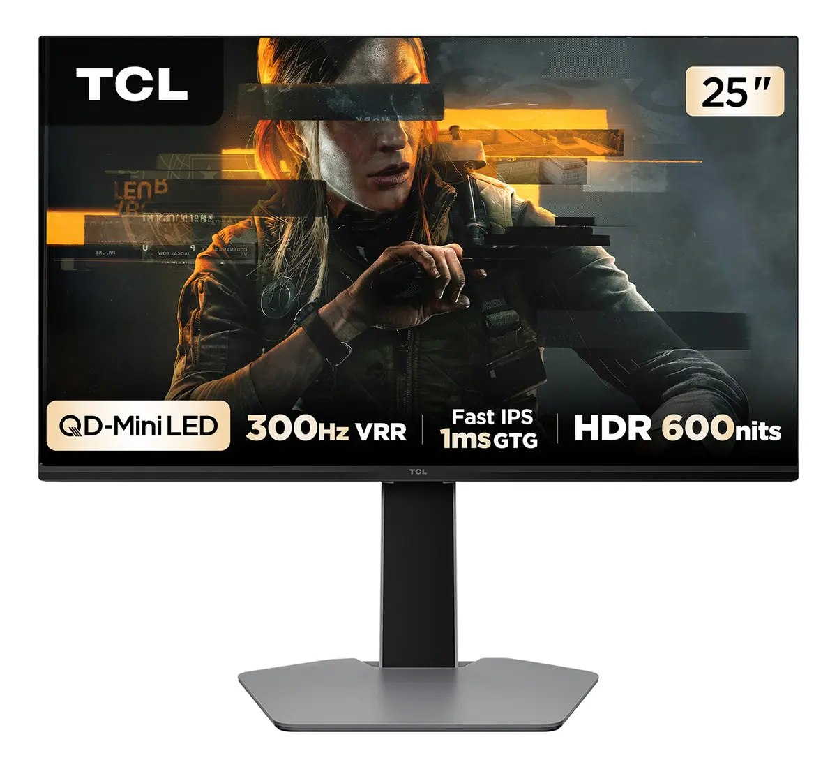 Monitor Gamer TCL 25 Polegadas QLED Mini LED Full HD 300Hz