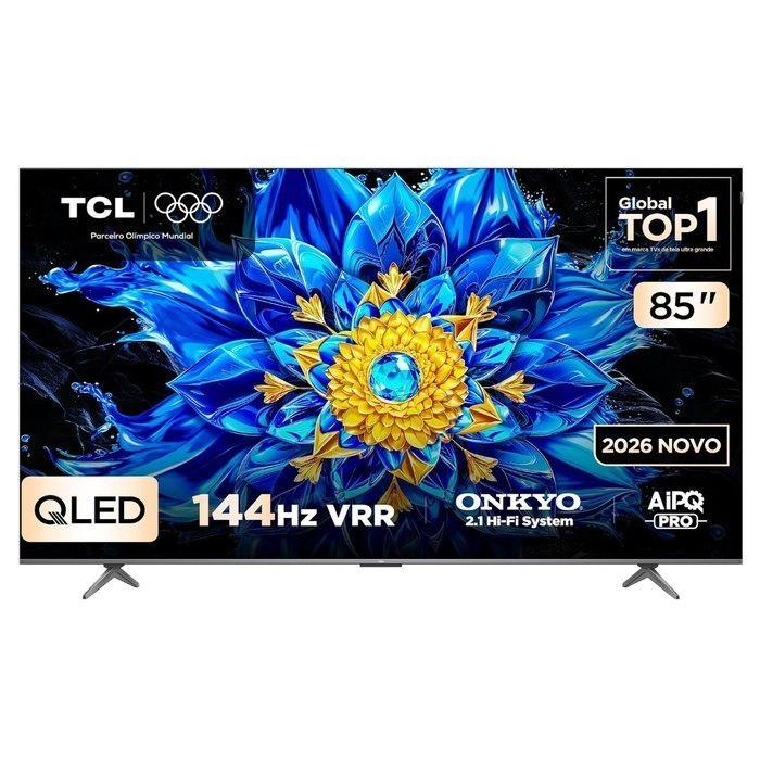 Smart TV 85" TCL QLED 4K 120Hz P8L