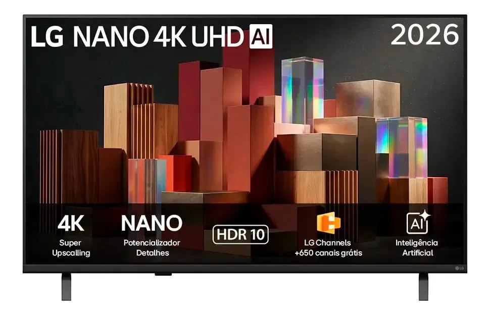 Smart TV LG 4K Nano UN850 43" e 50" 2026