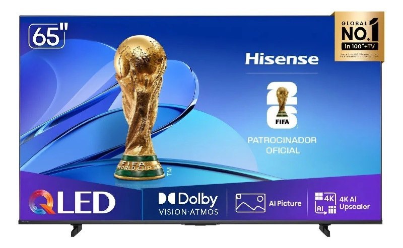 Smart TV 65" QLED UHD 4K Hisense 65Q6QV