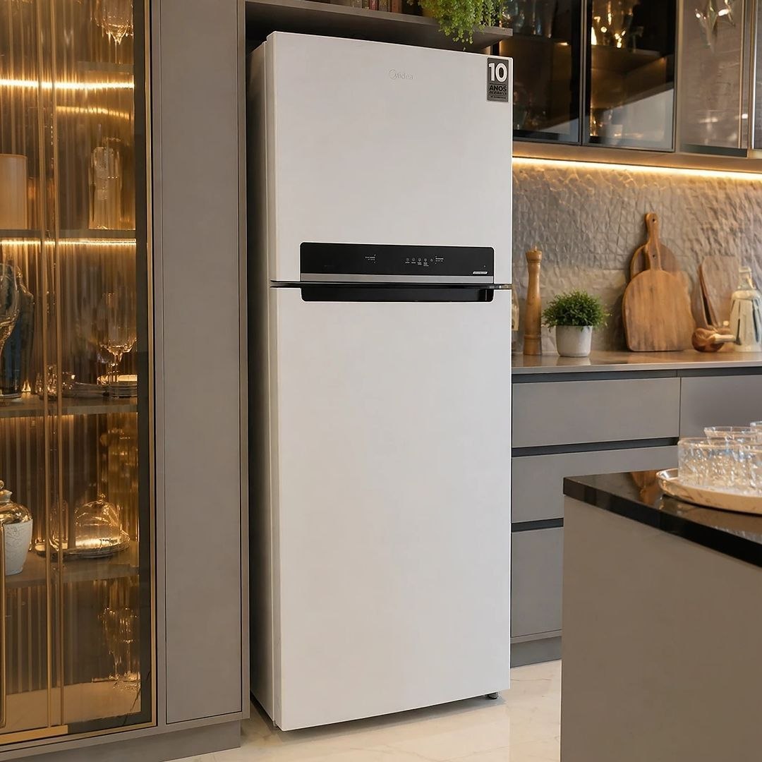 Refrigerador Midea Frost Free Duplex 491L Bivolt Inverter