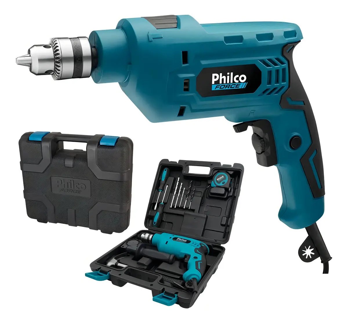 Kit Furadeira de Impacto Philco PFU01MF 650W com Maleta 110V