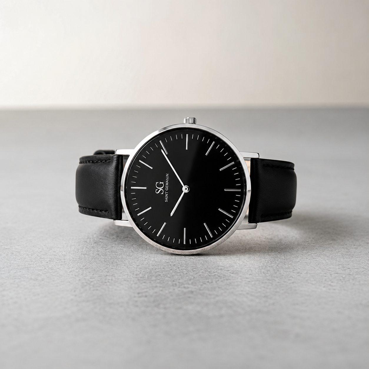 Relógio Chrowl Saint Germain Pulseira Couro 42mm