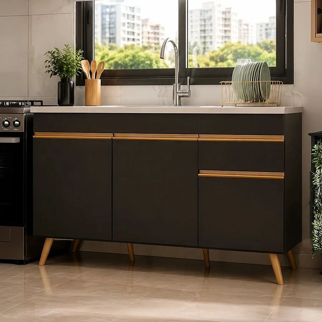 Balcão Gabinete Cozinha Veneza 150cm MP2072