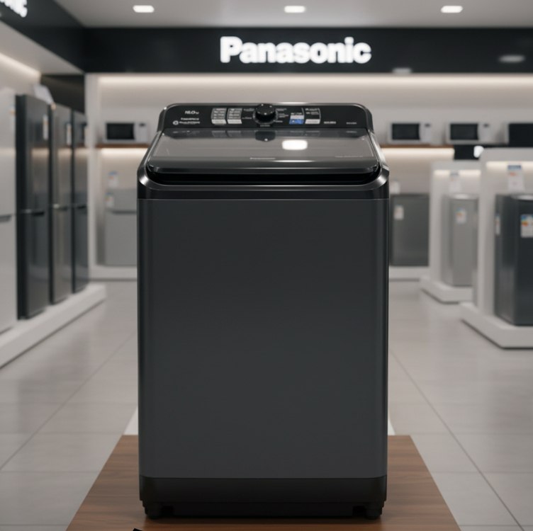 Máquina de Lavar Panasonic 15kg Titânio 127v