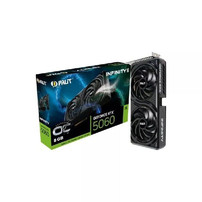 Placa de Vídeo NVIDIA GeForce PALIT RTX5060 8GB INFINITY 2 OC