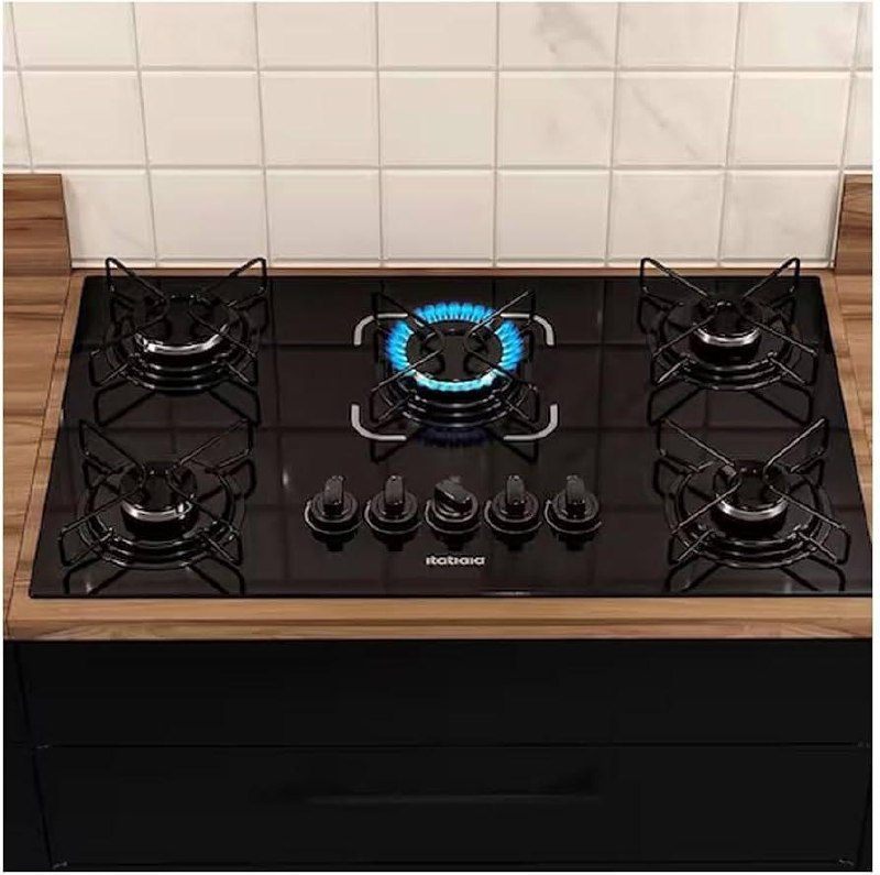 Cooktop Fogão Itatiaia Essencial 5 Bocas Bivolt Preto