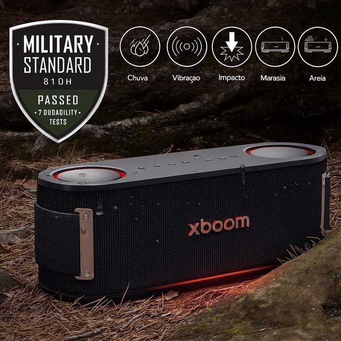 LG Xboom Bounce - Caixa de Som com Radiadores Passivos 30h Bateria