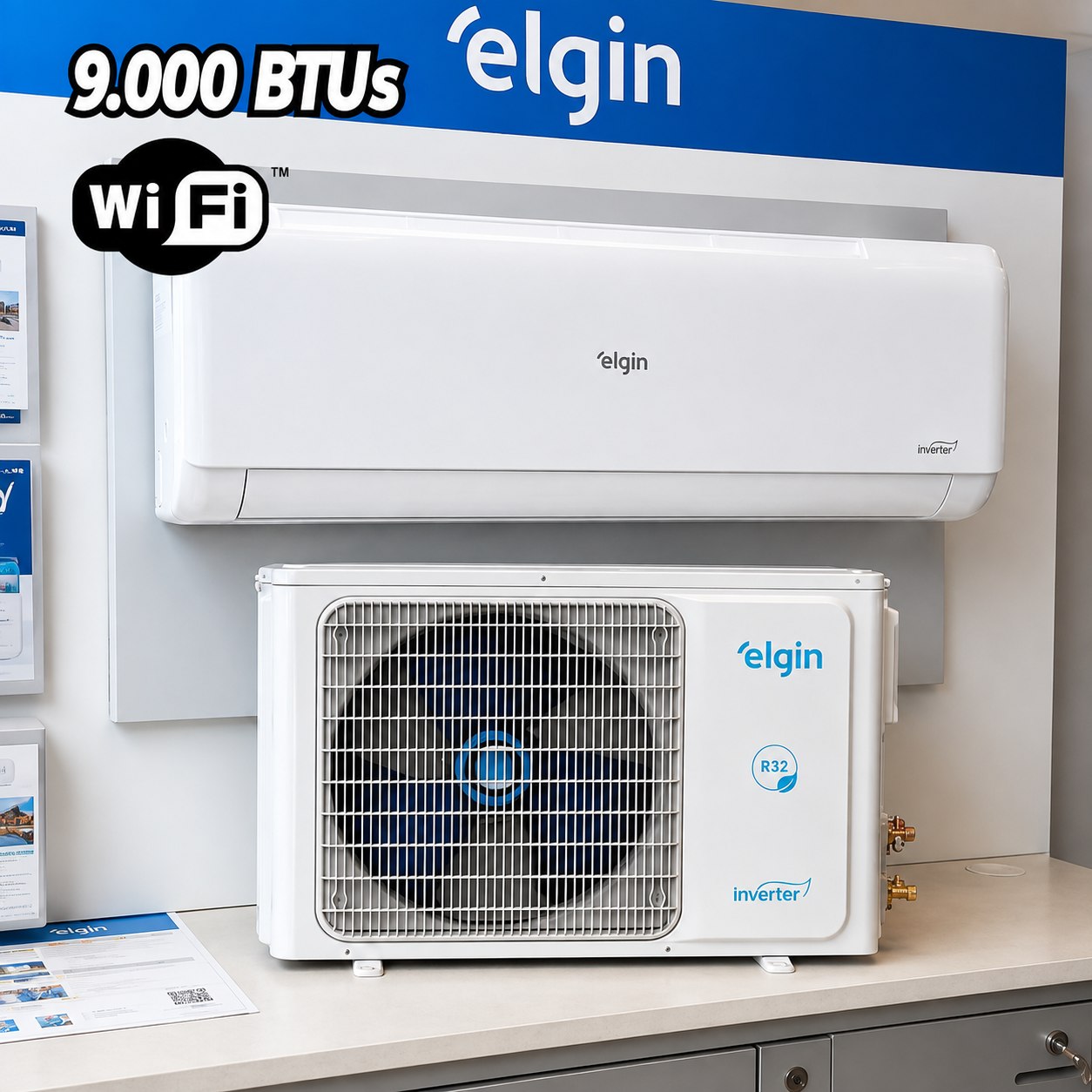 Ar-Condicionado Split Elgin Eco Inverter II 9.000 BTUs Wi-Fi