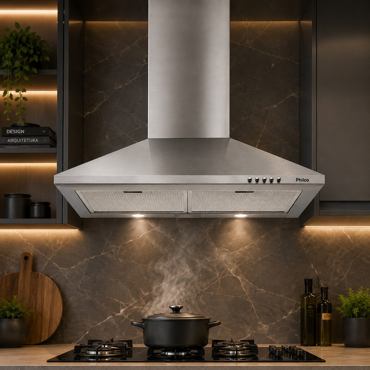 Coifa Pirâmide Philco 2 em 1 60cm Inox PCO62I