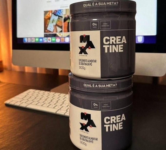 Kit 2x Creatina 300g Max Titanium Monohidratada