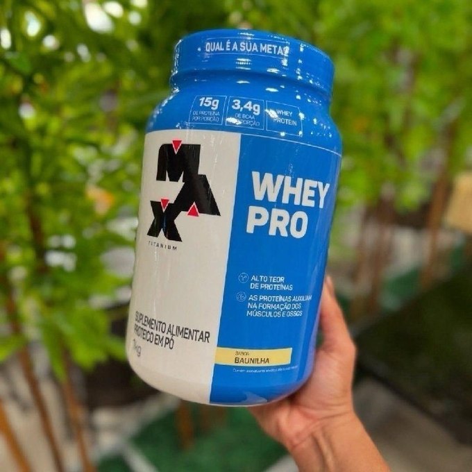 Whey Protein 1kg Whey Pro Max Titanium Baunilha