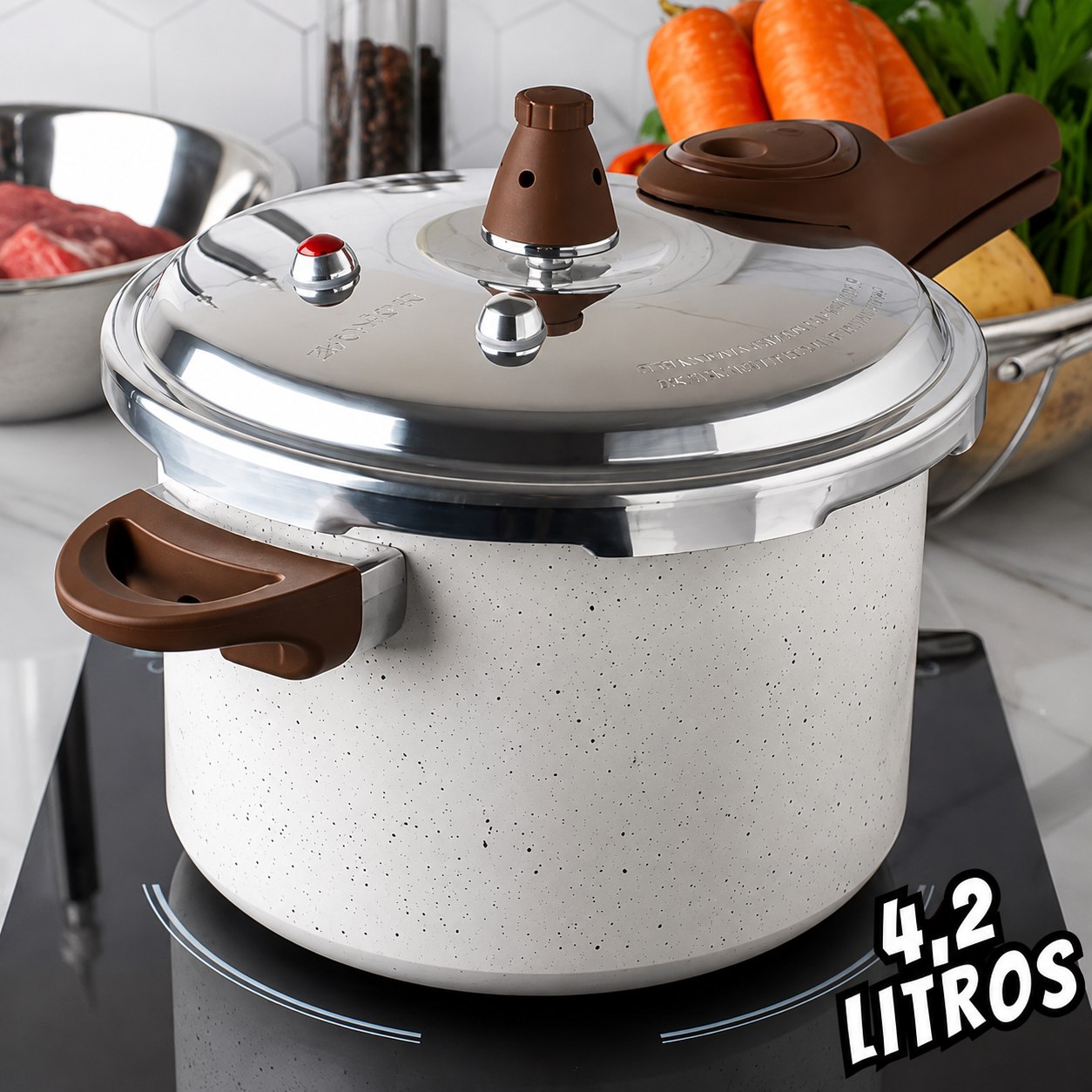 Panela de Pressão Brinox Ceramic Life 4,2L