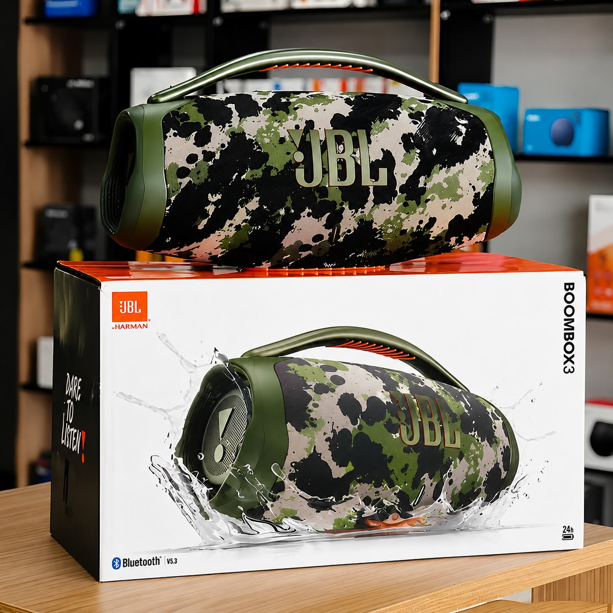 Caixa de Som JBL Boombox 3 Bluetooth à Prova D'água