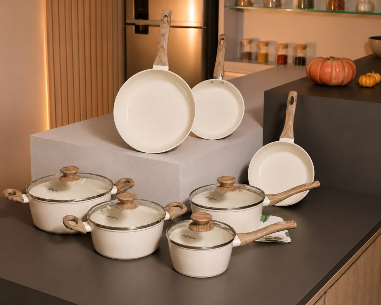 Conjunto de Panelas Cook Marmol 10 Peças