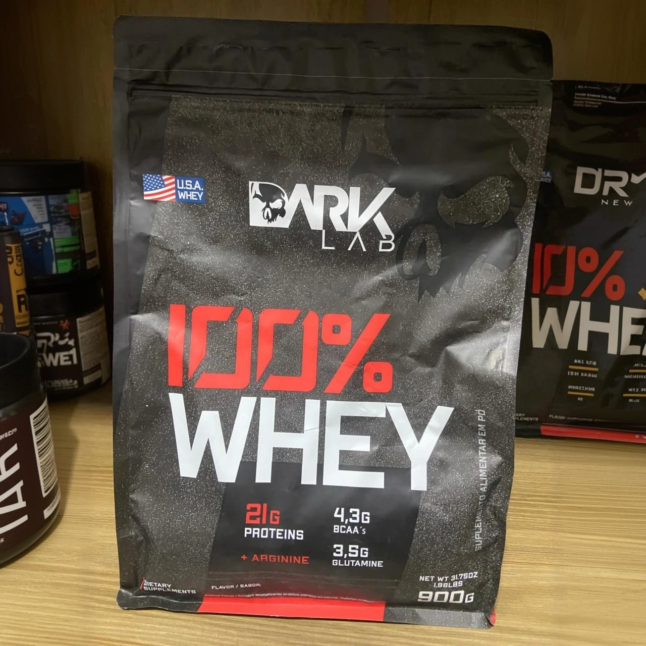 Whey Isolate Protein Fuse Dark Lab Sabor Morango 900g