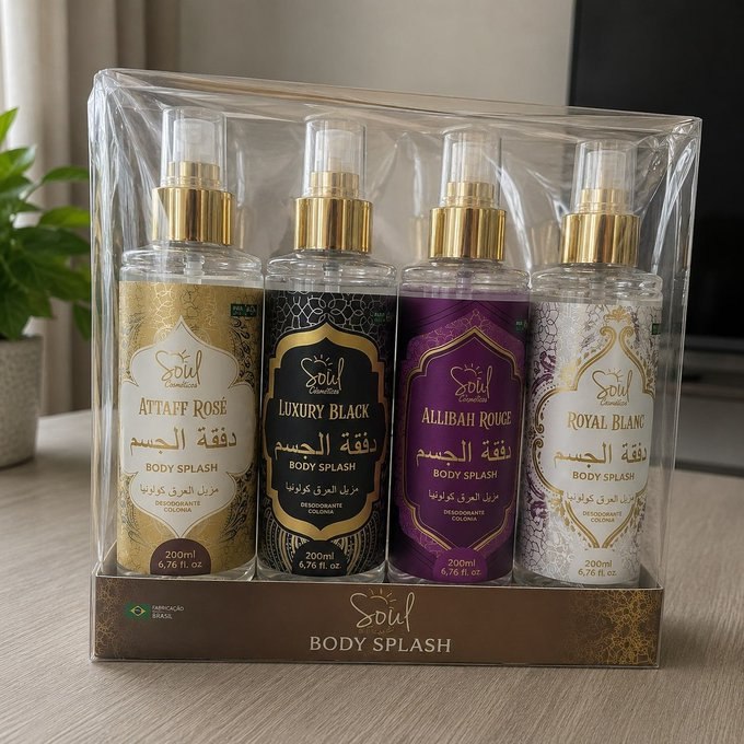 Kit Body Splash Árabe 200ml - 4 unidades