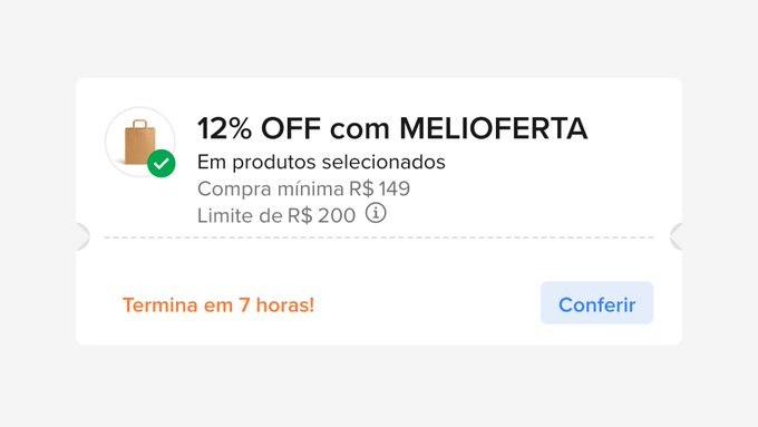 Cupom Mercado Livre - 12% OFF