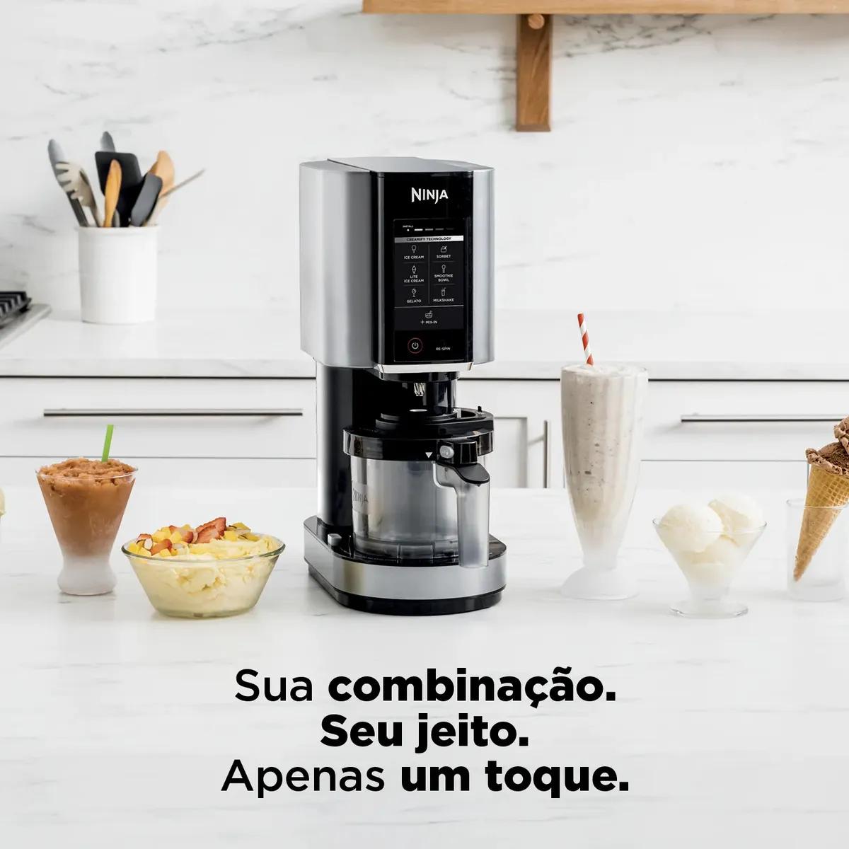 Sorveteira Ninja Creami 7 Programas Auto-iQ 220V