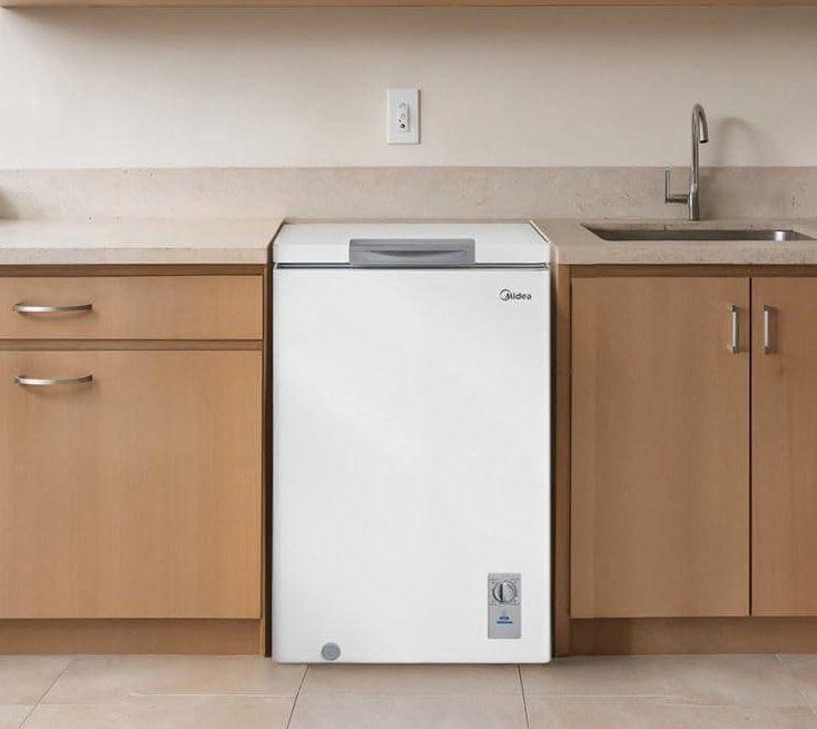 Freezer Horizontal 100L Inverter Bivolt Midea Branco