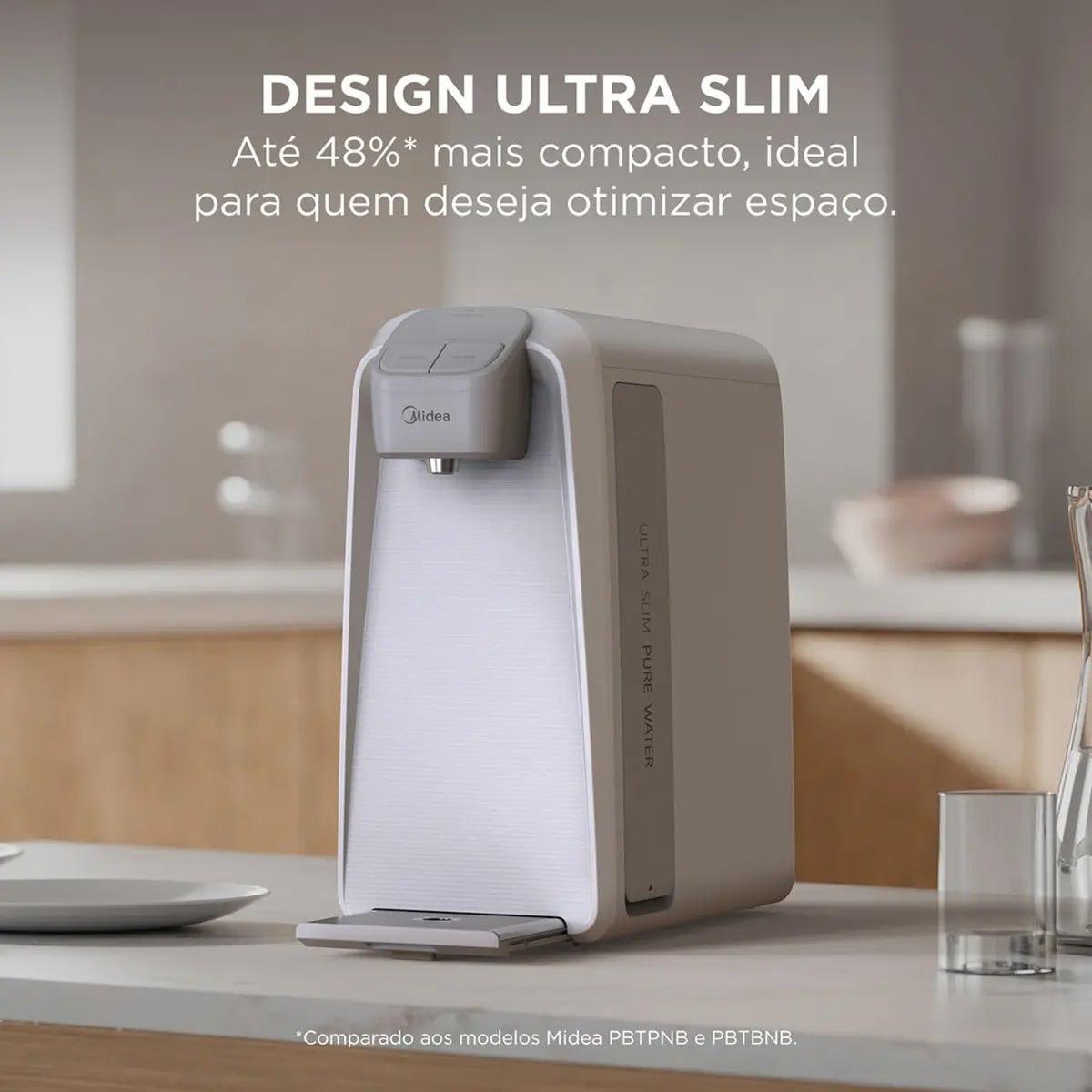 Purificador de Água Slimpure Branco Midea Refrigerado 800ml