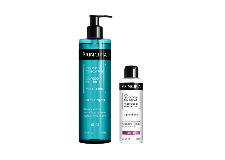 Kit Dupla Limpeza Principia Água Micelar AM01 + Gl-01
