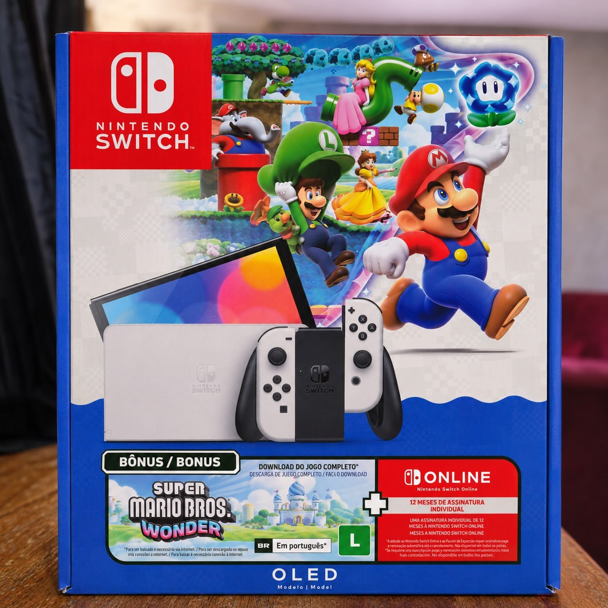 Bundle Nintendo Switch + Super Mario Bros. Wonder + 3 Meses NSO
