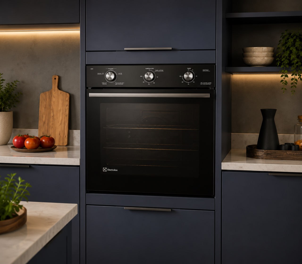 Forno de Embutir Elétrico Electrolux 80L Efficient PerfectCook OE8EL