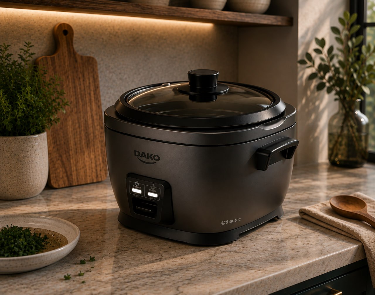 Panela de Arroz Elétrica Dako 700W 4 Litros 110V Cinza