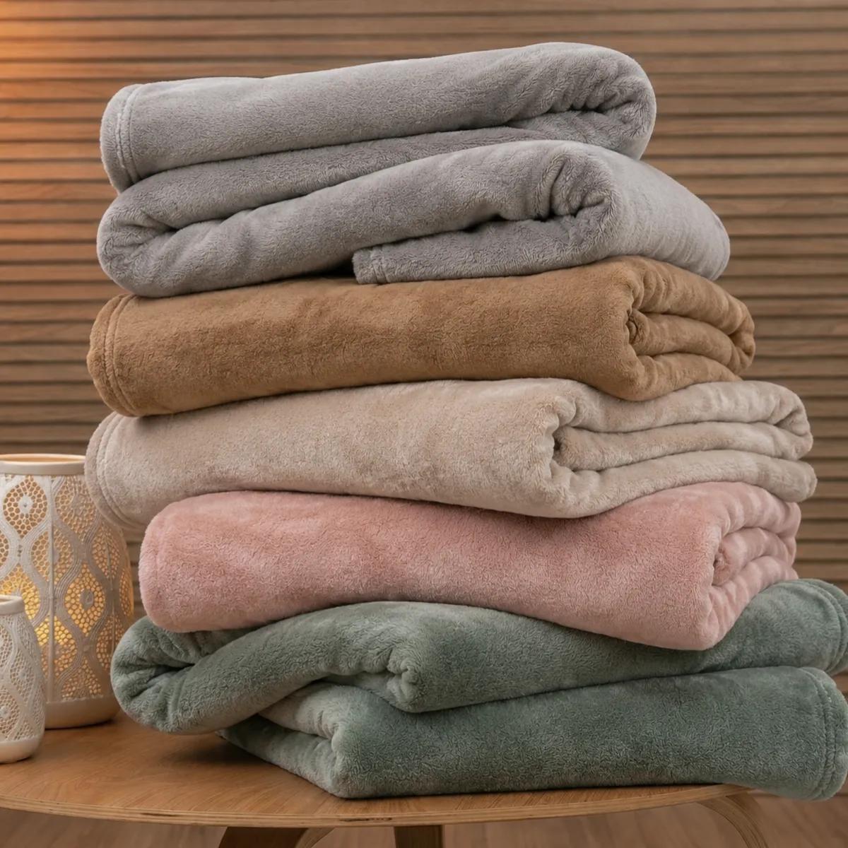 Cobertor Queen Manta Microfibra Antialérgico Flannel Soft