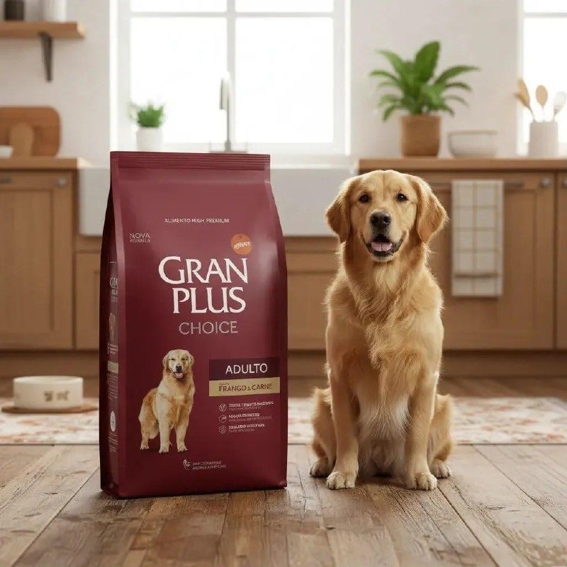 Ração Gran Plus Choice Cães Adultos Frango e Carne 10,1kg