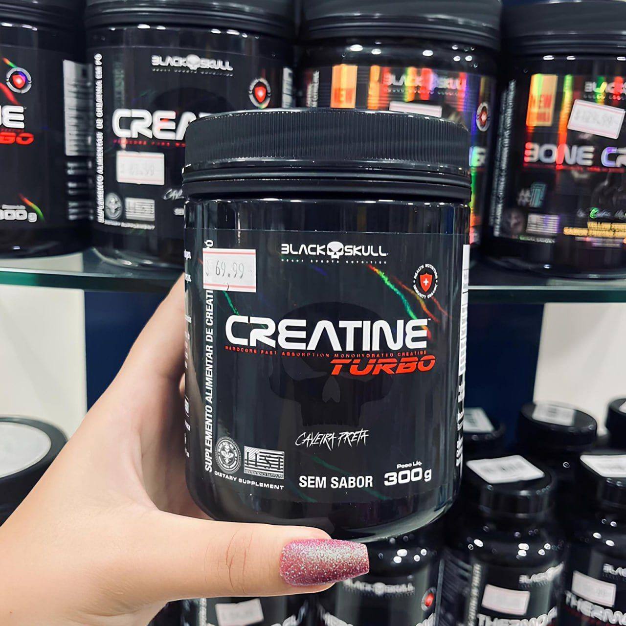Creatine Turbo Pure Black Skull Pote 300g