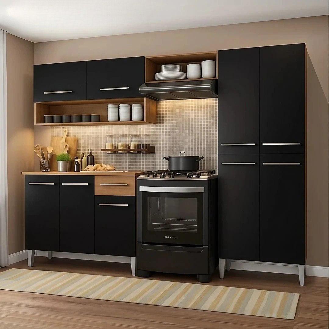 Armário de Cozinha Modulada Emilly Pop Compacta
