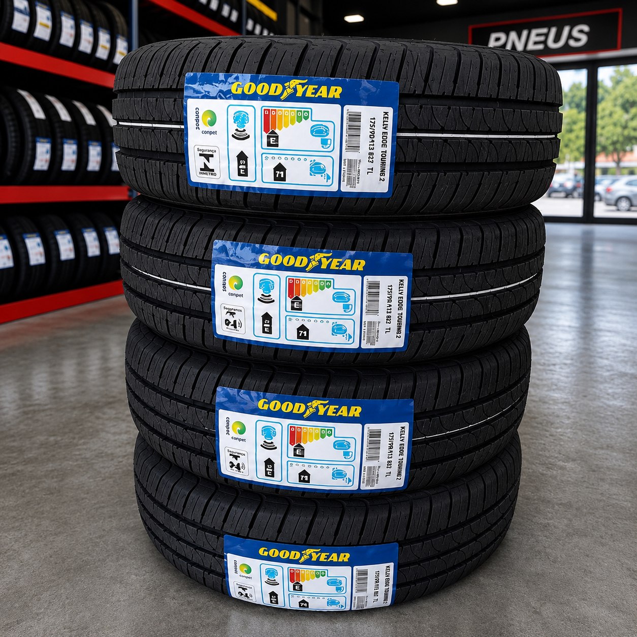Kit 2 Pneus 175/65R14 Goodyear Kelly Edge Touring 2 86H