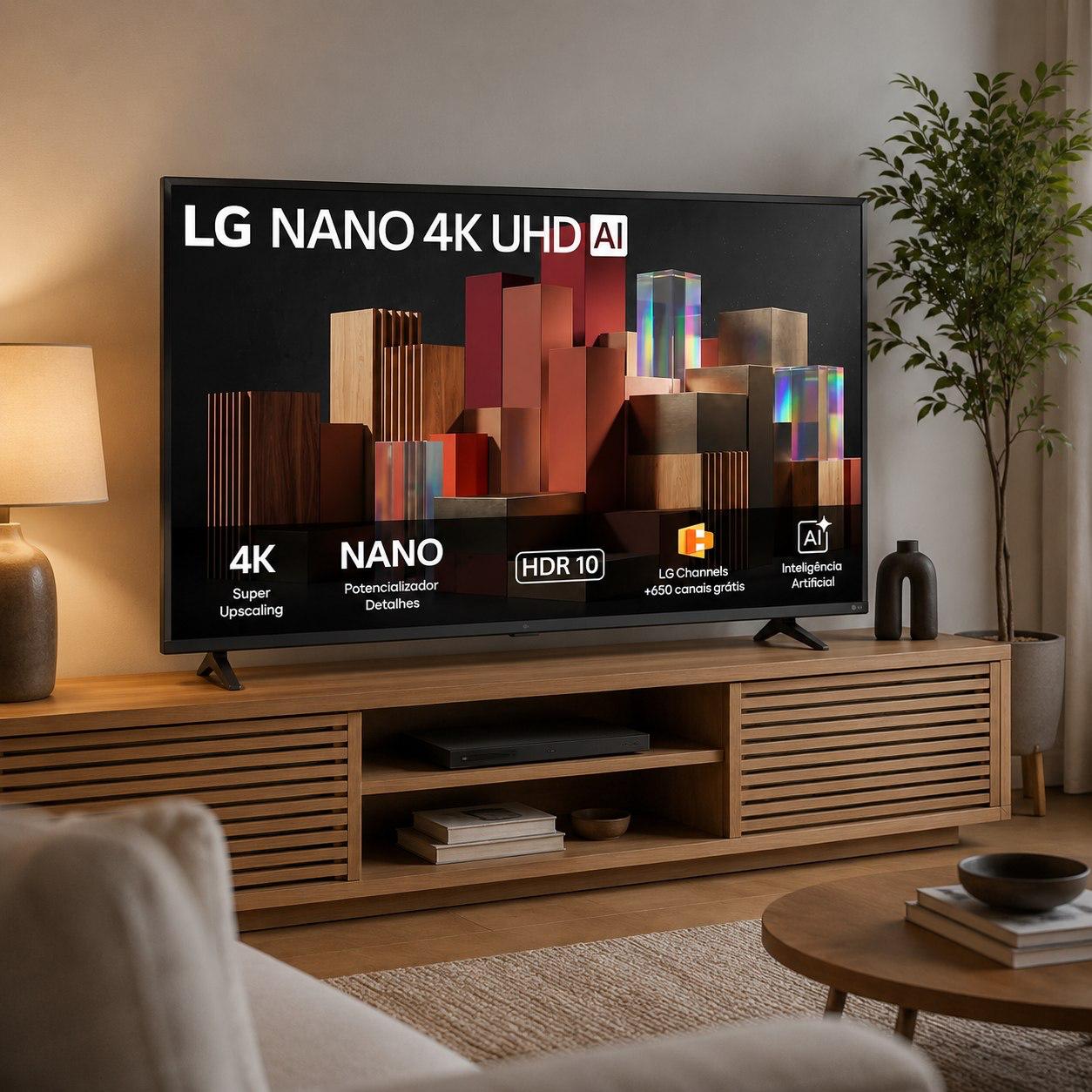 LG 50" 4K Ultra HD NANO AI (50UN85) - Lançamento 2026