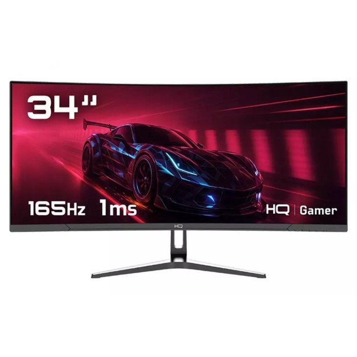 Monitor Gamer HQ 34" Curvo 1ms 165Hz UltraWide QHD