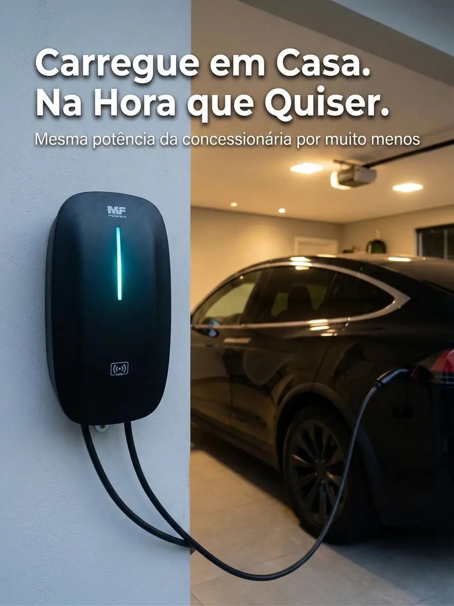Carregador Veículo Elétrico MF Power Wallbox Tipo 2 32A 7kW