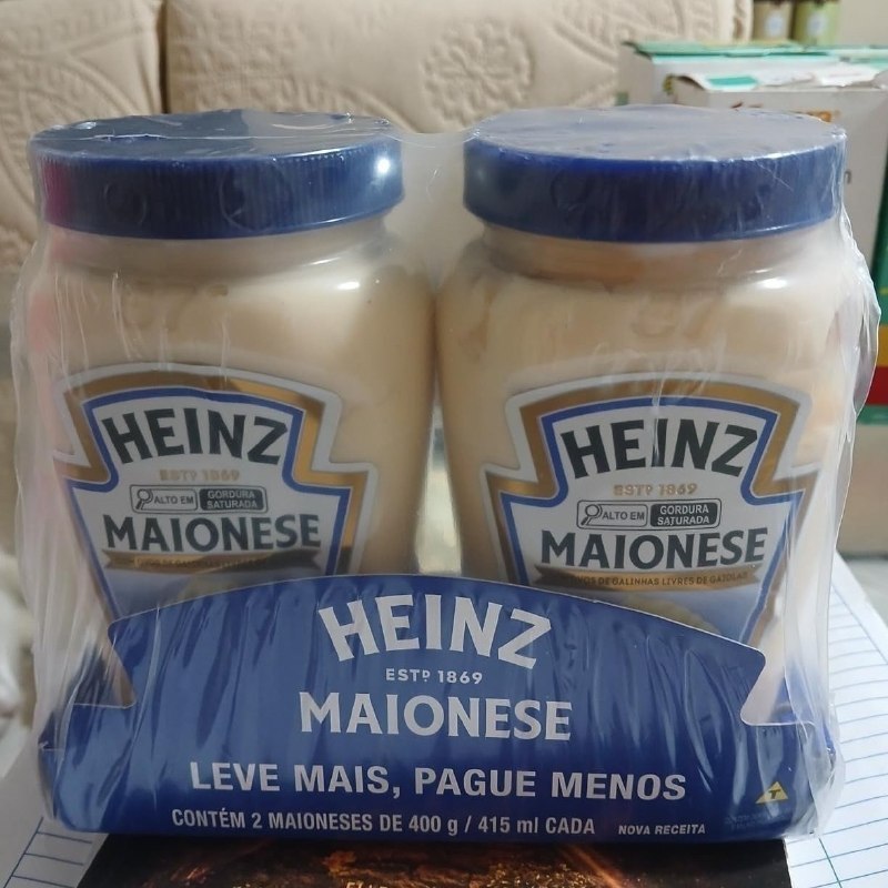 Heinz Pack Maionese Tradicional 400g - 2 unidades