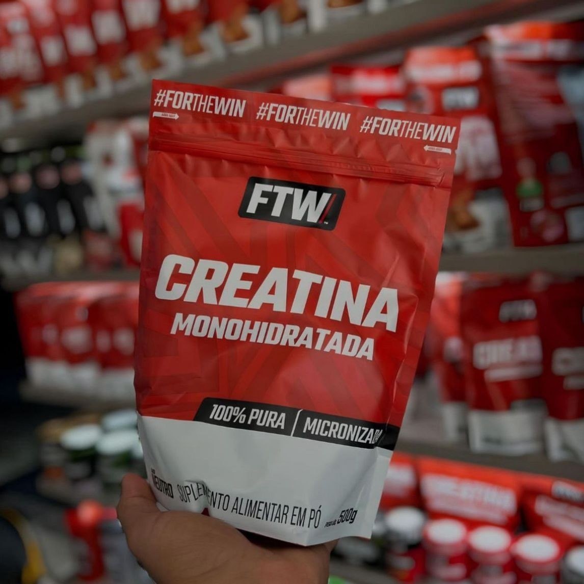Creatina 100% Pura Refil 500g FTW