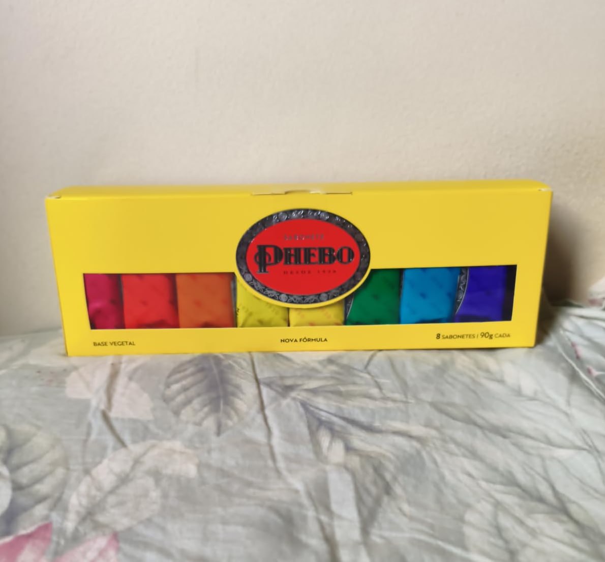Kit 8 Sabonetes Phebo Amarelo 90g