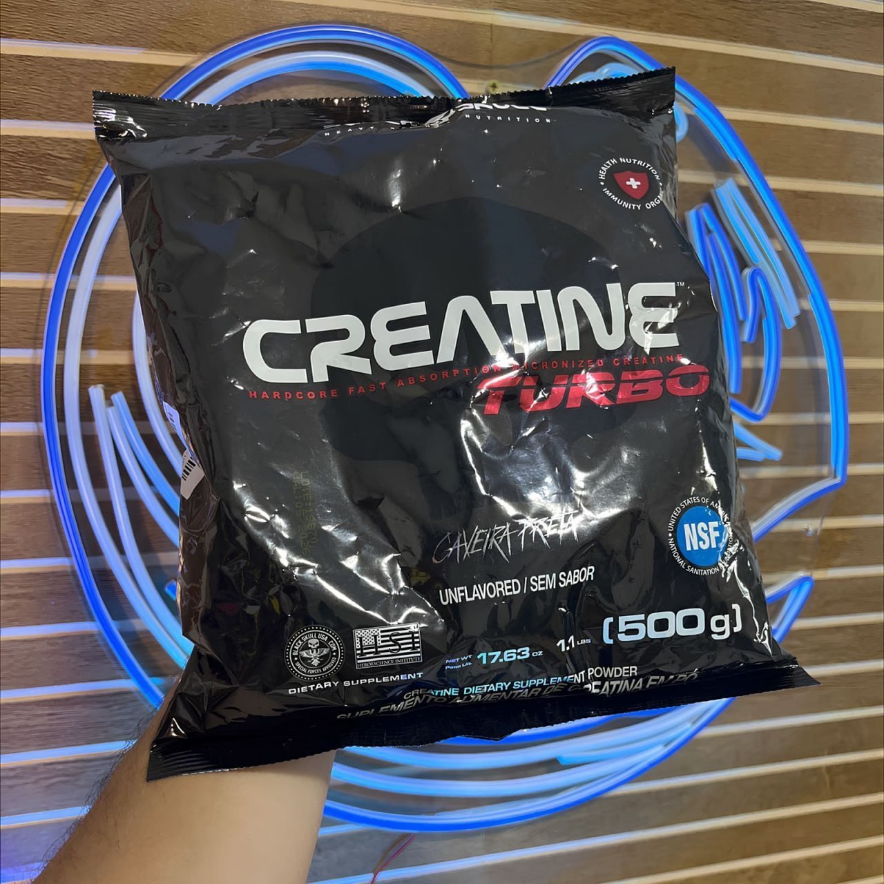 Creatina Turbo Refil 500g Black Skull