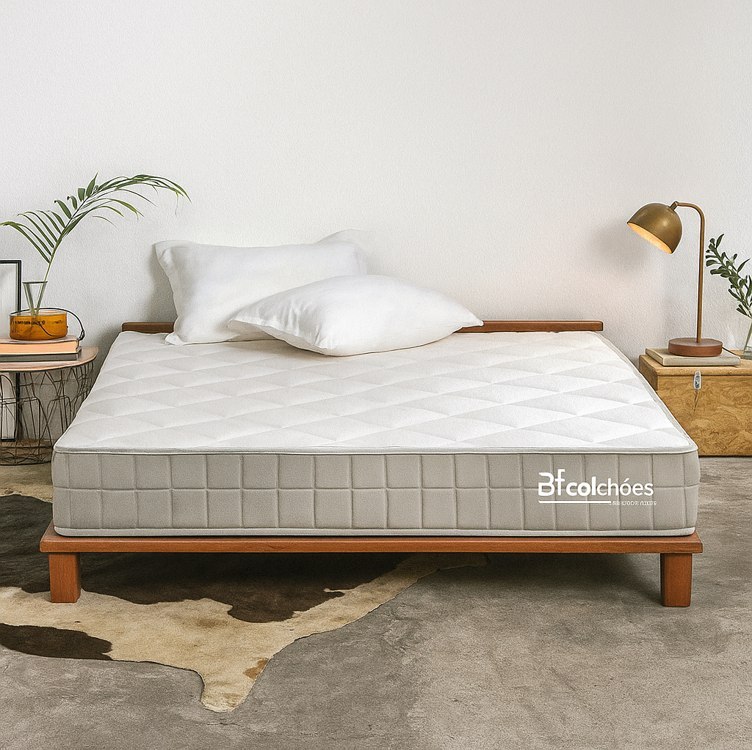 Colchão Casal D33 Ortopédico Espuma Dupla Face a Vácuo 138x188cm