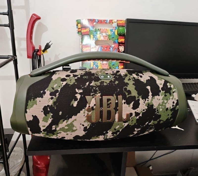 Caixa de Som JBL Boombox 3 Bluetooth Portátil Squad Verde