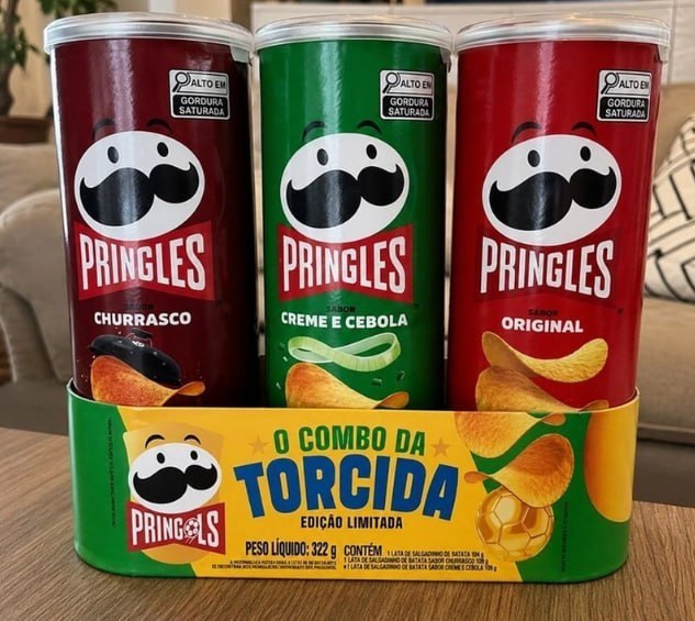Pringles Tripack Festa Do Futebol 3 Sabores