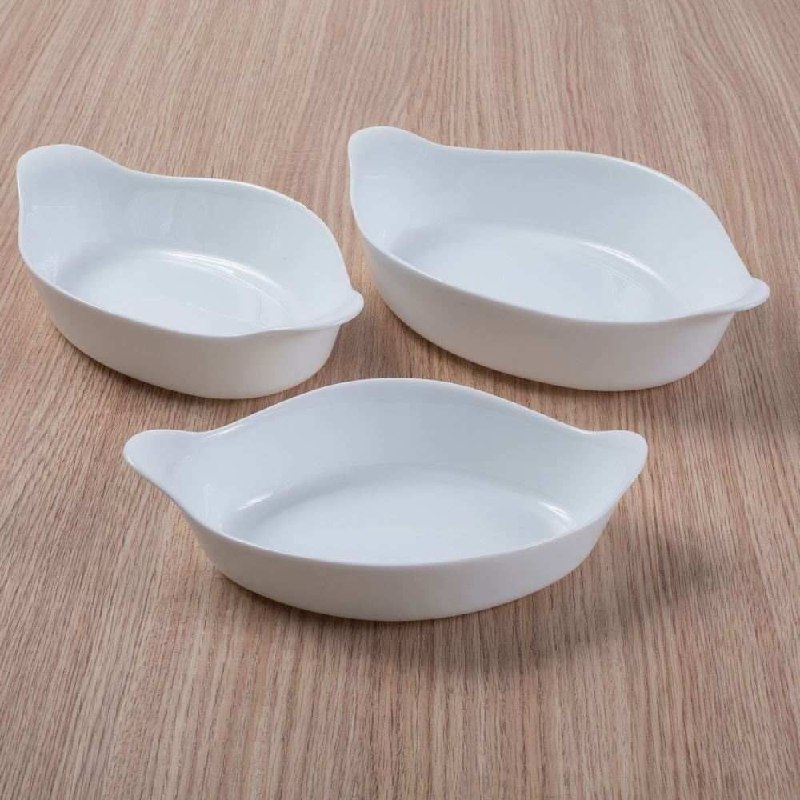 Kit 3 Travessas Marinex Opaline Oval