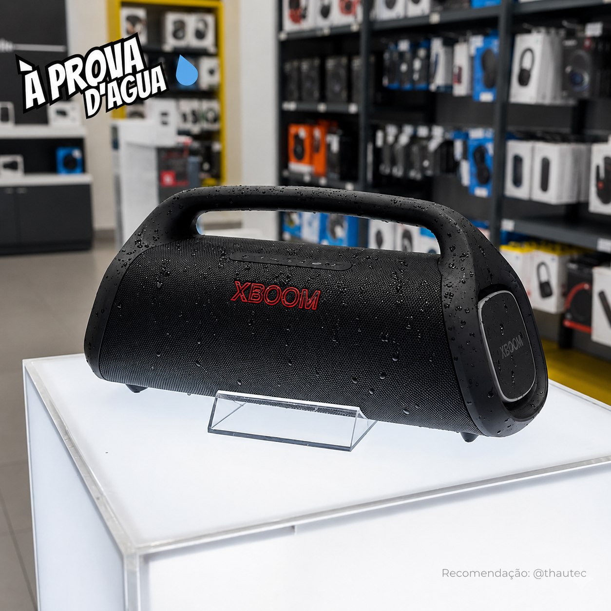 Caixa de Som Bluetooth Portátil LG XBOOM XG9S IP67 24h Bateria
