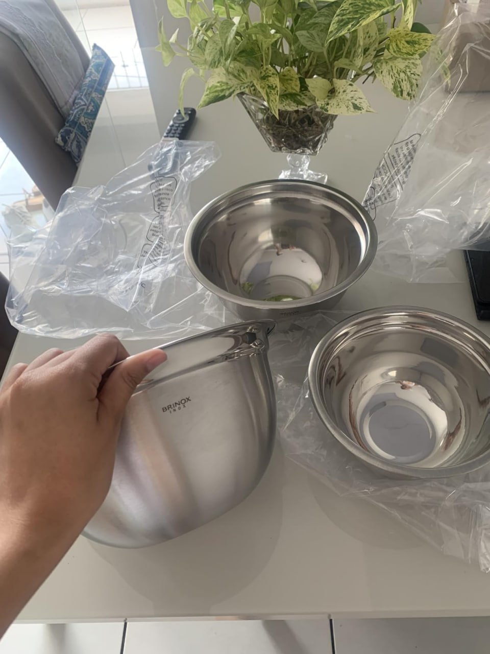 Conjunto de Tigelas Inox 3 Peças Brinox