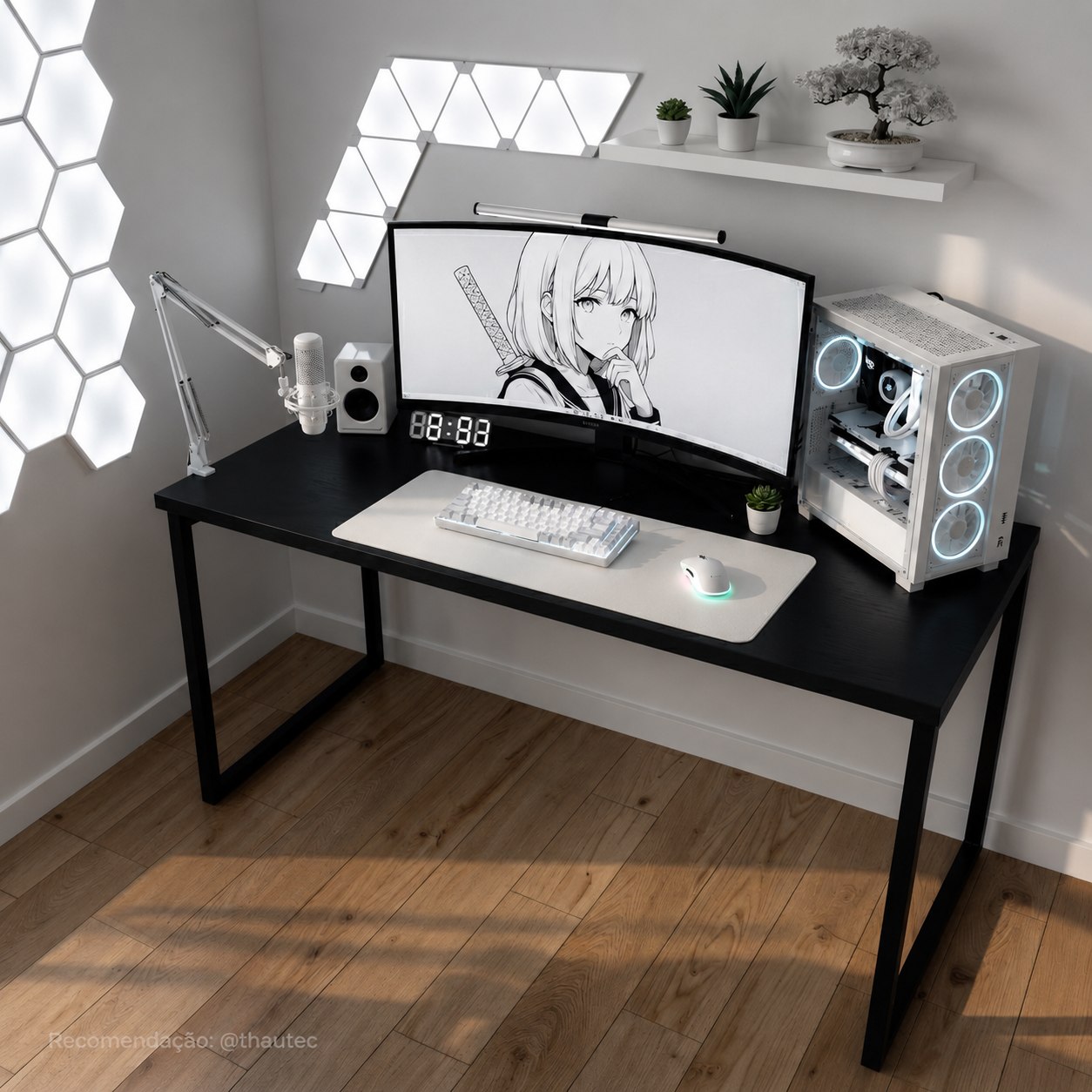 Mesa Para Escritório 1,20m Dynamica Preto Ônix